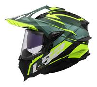 Casco LS2 MX701 Explorer Spire Mate-Verde y amarillo fluor L