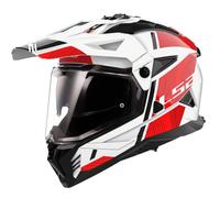 Casco Adventure LS2 MX702 Pioneer II Blanco/RojoM Blanco,Rojo