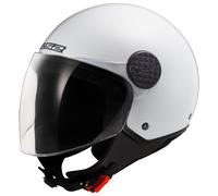LS2 OF558 Sphere Lux II Solid Casco Jet, blanco, tamaño L