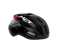Met Casco de Ciclismo Unisex Rival MIPS para Adultos, Color Negro y Rojo, M / 56-58 cm