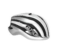 Casco MET Trenta 3K Carbon MIPS Blanco Plata Metal