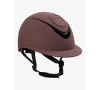 Casco Meteor (logo en relieve) - Equestro - Marrón / M