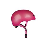 Casco Micro® v2 - Ultraligero 320gr, Luz Seguridad, Casco y Almohadilla Interior de una Sola Pieza (Talla S (48-53 cm), Frambuesa)
