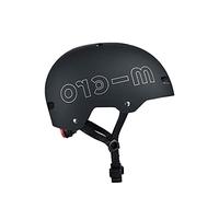 Casco Micro® v2 - Ultraligero 320gr, Luz Seguridad, Casco y Almohadilla Interior de una Sola Pieza (Talla M Adulto (54-58 cm), Negro)