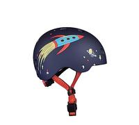 Casco Micro Led azul oscuro rojo infantil - M