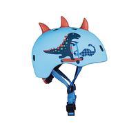 Casco Micro® v2 - Ultraligero 320gr, Luz Seguridad, Casco y Almohadilla Interior de una Sola Pieza (Talla S (48-53 cm), Dino)