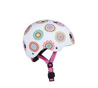 Casco Micro® v2 - Ultraligero 320gr, Luz Seguridad, Casco y Almohadilla Interior de una Sola Pieza (Talla S (48-53 cm), Doodle)