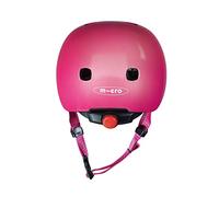 Casco Micro® v2 - Ultraligero 320gr, Luz Seguridad, Casco y Almohadilla Interior de una Sola Pieza (Talla M (52-56 cm), Frambuesa)