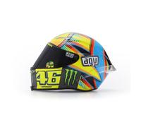 Casco Mini Réplica 1:5 de Valentino Rossi - VR46 Temporada MotoGP 2014