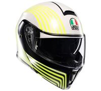 casco modular agv streetmodular iseo - blanco / negro / amarillo XXL