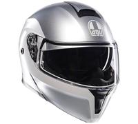 AGV Streetmodular Levico doble gris plata casco de motocicleta