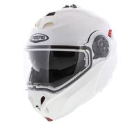 Casco modular de motocicleta Caberg Duke Evo blanco brillante