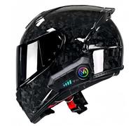 Casco Modular Fabricado En Fibra De Carbono, Casco Integral Bluetooth, con Visera, Casco Integral De Moto Homologado ECE, Transpirable Y Cómodo, para Adultos, Mujeres Y Hombres B,M57-58CM