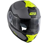 Casco Modular GIVI X21 Gráfica Challenger Spirit Gris Mate Amarillo Talla M