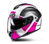 HJC C91N Jyn Casco, negro/blanco/rosa, Talla XS (54/55)