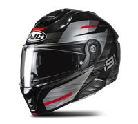 Casco Modular HJC i91 Dusk Negro/Gris/RojoXXL Negro,Gris,Rojo