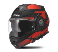 LS2 FF901 Advant X Nova Casco, negro-rojo, tamaño L para Hombres