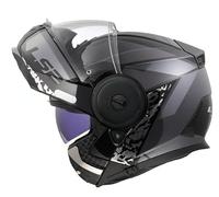 Casco Modular LS2 FF902 Scope II Oxyd Black / Titanium - Incluye Pinlock Antivaho - Doble Homologación P/J - Ligero y Seguro ECE (S 55/56)