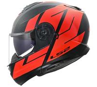 casco modular ls2 ff908 strobe ii code - negro / rojo XXL