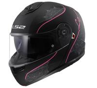 Casco Modular LS2 FF908 Strobe II Lux Negro Rosa mat XS