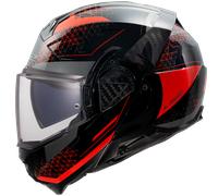 LS2, Casco Moto Modular ADVANT II ASTRAL Red, 3XL