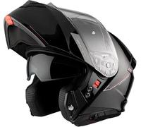 Casco Modular MT Genesis SV Solid Negro Brillo | Casco Modular para Hombre | Transpirable y Lavable | Homologado ECE 22.06 & Dot | Talla XS
