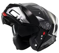 Casco Modular MT Helmet Genesis Sv Atempo B2 Brillo Negro y Blanco (M 57/58)