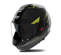 Casco Modular Nolan N-120-1 Ciclone Gris Lava/Negro/Verde Impulse MateXS Gris Lava,Negro,Verde Impulse Mate