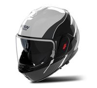 Nolan N120-1 Fluente Casco, Negro/Blanco, Talla M (58)