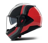 Casco Modular Nolan N-120-1 Lineo Negro/Rojo/Gris BrillanteXL Negro,Rojo,Gris Brillante