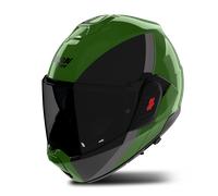 Casco Modular Nolan N120-1 Verniciatura Verde Metal/Negro/Gris BrillanteS Verde Metal,Negro,Gris Brillante