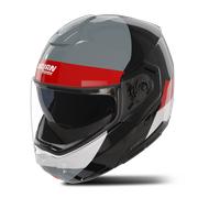 Casco Modular Nolan N90-3 06 Blocco Negro/Rojo/Gris Lava/Blanco BrillanteL Negro,Rojo,Gris Lava,Blanco Brillante