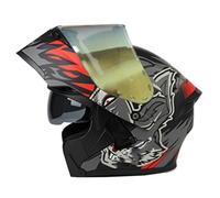 Casco Modular para Moto Cascos Abatible Integrales con Doble Visera Casco modulares Integrado Homologado ECEDOT Casco Motocicleta Motocross para Hombres y Mujeres Adultos W,L:59-60CM