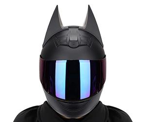 Casco Modular Para Motocicleta,Casco Integral,Motocicleta,Ciclomotor,Casco De Carreras De Bicicleta De Calle Con Visera Y Cuernos Para Hombres Y Mujeres,Aprobado Por DOT/ECE,Matte black 4,XL