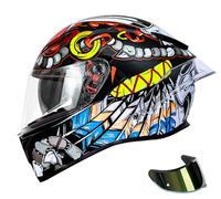 Casco modular para motocicleta con carcasa frontal abatible, casco antichoque, homologado por DOT/ECE, con doble visera antivaho. 2,XL=61-62CM