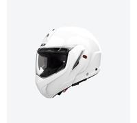 Casco modular reversible AIROH Mathisse II, color blanco brillante.