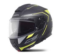 Schuberth C5 Omega Casco abatible, negro mate/neón, Talla XXXL (65)