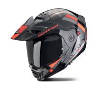 Casco Modular Scorpion ADX-2 Galane Plateado/Negro/RojoM Plateado,Negro,Rojo