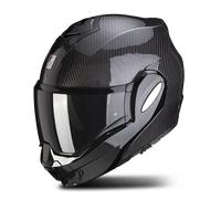 SCORPION EXO-TECH EVO CARBONO BRILLO 22.06+ pantalla negra - Color: NEGRO, Talla: Talla XL