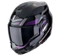 casco modular scorpion exo tech evo conquer - negro / camaleón XL