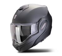 SCORPION EXO-TECH EVO PRO FIBRA NEGRO-PERLA MATE E22.06 PANTALLA NEGRA REGALO - Color: NEGRO, Talla: Talla XS