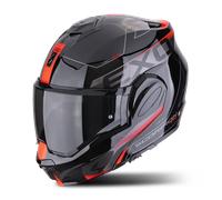 Casco Modular Scorpion EXO-Tech EVO Traveller Negro/RojoM Negro,Rojo