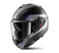 Casco Modular Shark OXO Mekarium Negro/Cromado/AzulL Negro,Cromado,Azul