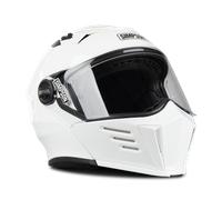Simpson Darksome Solid, casco abatible M male Blanco