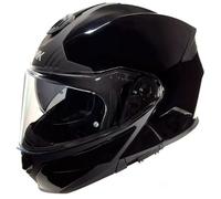 casco modular smk gullwing monocolor - negro brillo 3XL