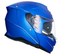 casco modular x-shiro ff950 discover monocolor - azul mate M