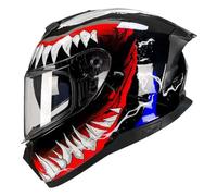 Casco Modulares Moto Adultos Cascos Integrales DOTECE Homologado Casco De Motocicleta Scooter Y Chopper con Doble Visera Cascos De Moto Integral para Hombres Mujeres 7,XL:61-62CM