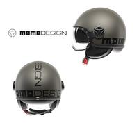 Casco Momo Design Fgtr E2206 Classic Naranja/Negro Mate Ms S 55-56