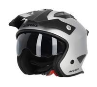 Acerbis Aria Metallic - Casco Jet (Silver Matt,M (57/58))