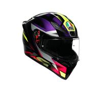 AGV K1 S Fastlap, casco integral S male Negro/Lila/Fucsia/Amarillo Neón